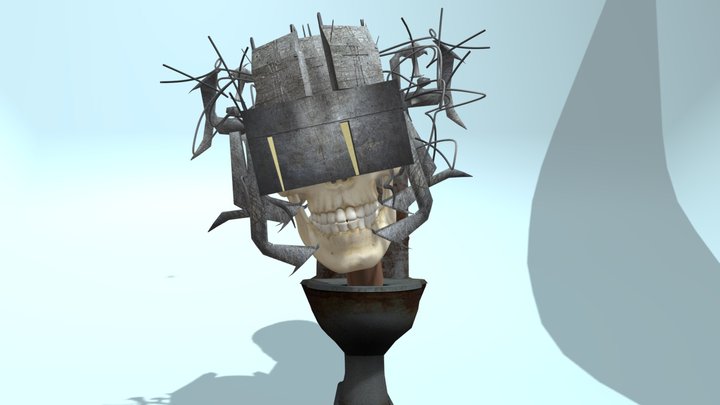 skibidi toilet (skeleton toilet) 3D Model