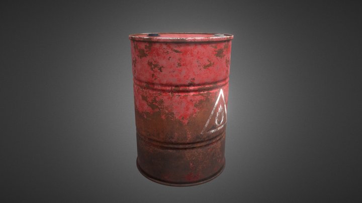 Rusty Barel 3D Model