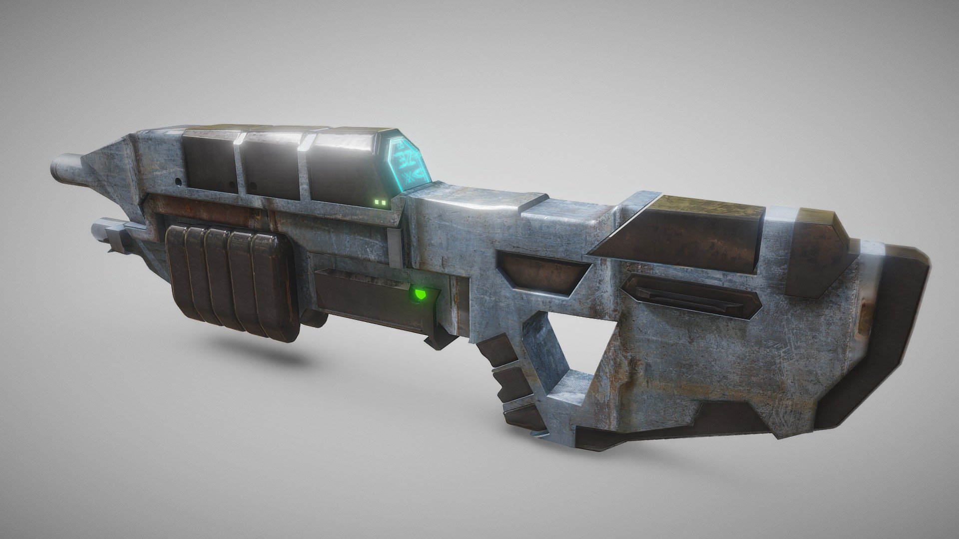 HALO ASSAULT RIFLE MA5B, "old Like You" Edition - 3D Model By Gallex ...