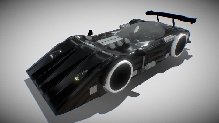 Futuristic Racing Car – Modèle 3D gratuit STL