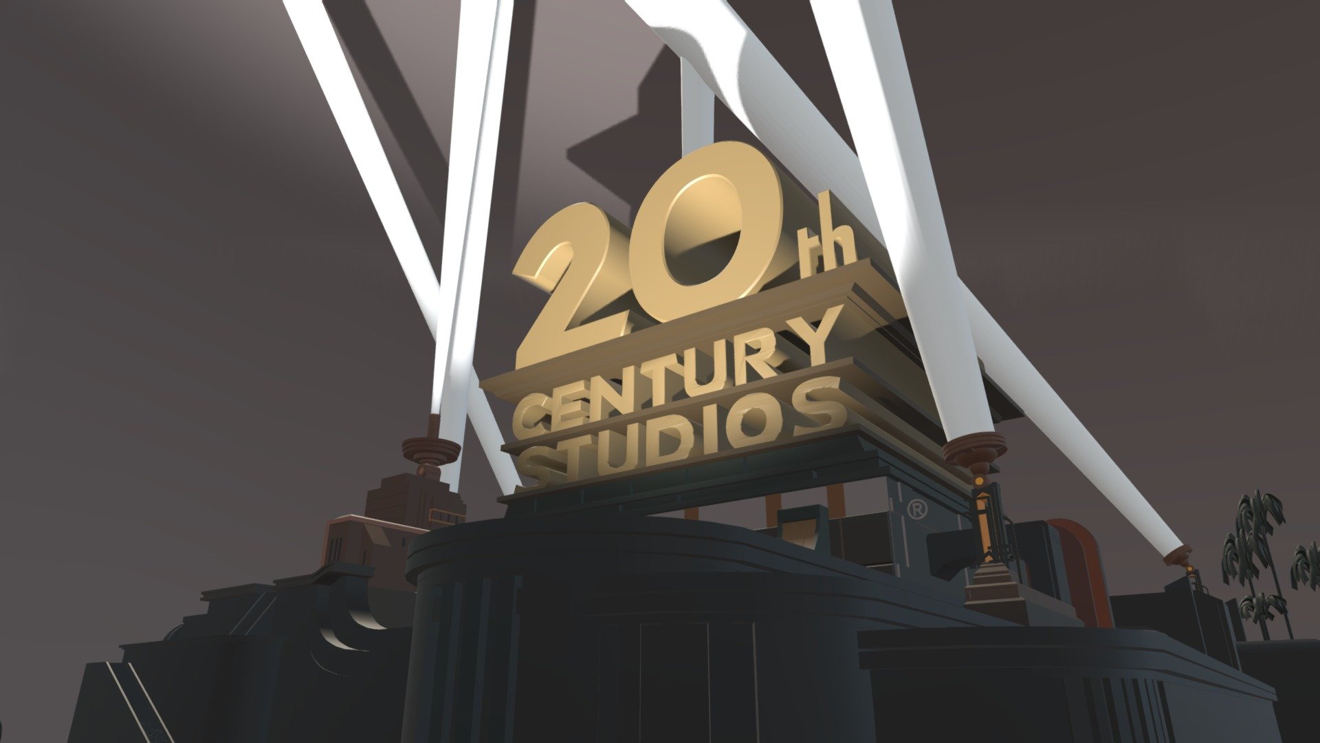 20th century studios 2020 logo - 3D model by Fox Model 387 (@vincep3612