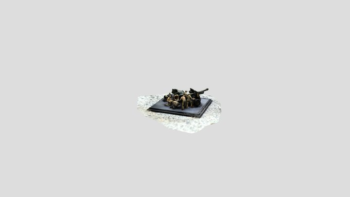 Tamiya_25 pounder artillery (British) WW2 3D Model