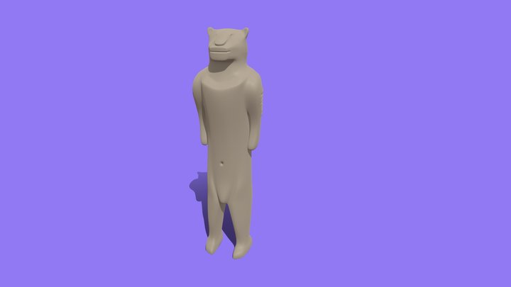 Lion Man Sculpture Replica/3D printable 3D Model
