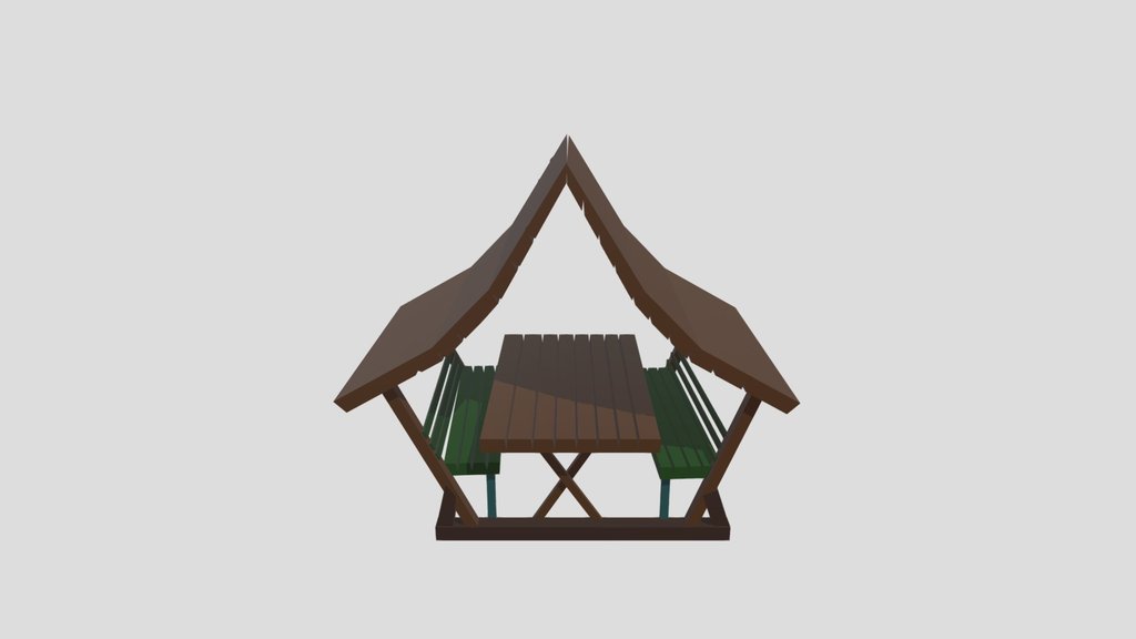 Low Poly Garden Gazebo