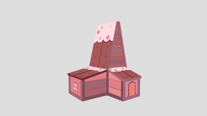 Candy House 3D Model