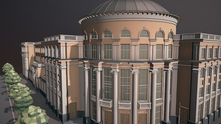 Administrative Building 3D Model