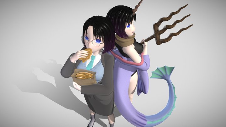 Elma - Kobayashi-san Chi no Maid Dragon 3D Model