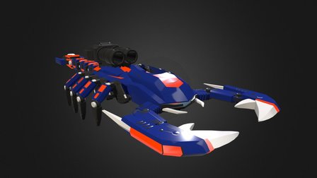 Zoids Death Stinger - Walk Cycle 3D Model