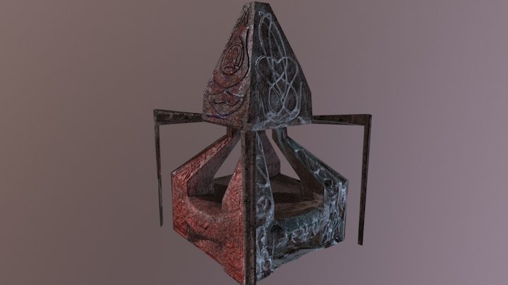 Virtual Reality HUB Room Altar 3D Model