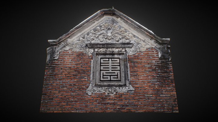 Đầu đốc đền Giếng Giá 3D Model