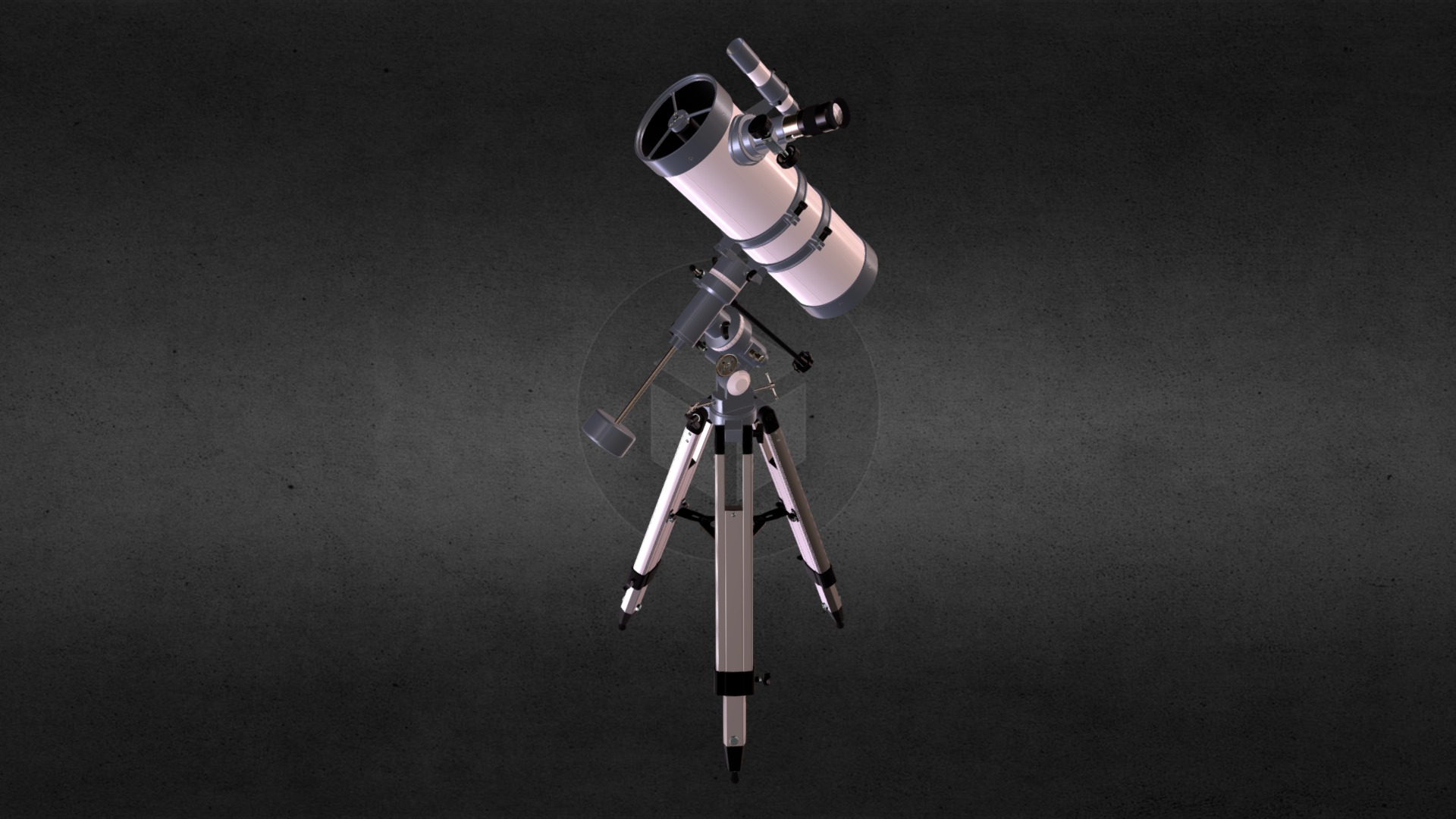 3D model Reflector Telescope - This is a 3D model of the Reflector Telescope. The 3D model is about a drone on a stand.