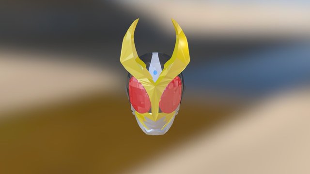 Kamen Rider Agito Mask 3D Model