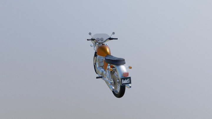 Honda CB750 Four with Fairing 3D Model