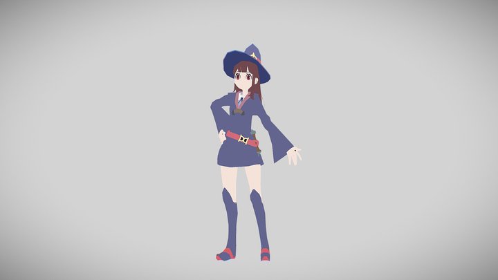 カガリアツコ（リトルウィッチアカデミア） 3D Model