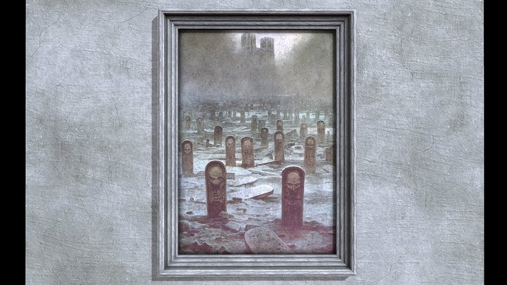 Painting by Zdzislaw Beksinski (5) – Free 3D Model STL