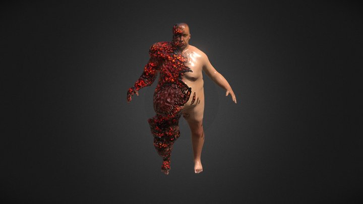 Lopsided Monster FBX 3D Model