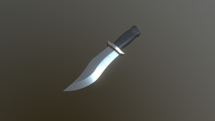 Hunting knife 3D Model