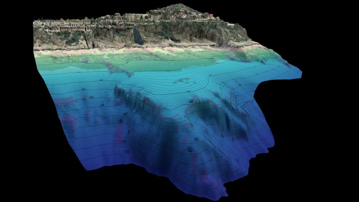 Sites de plongée du tombant des américains 3D Model
