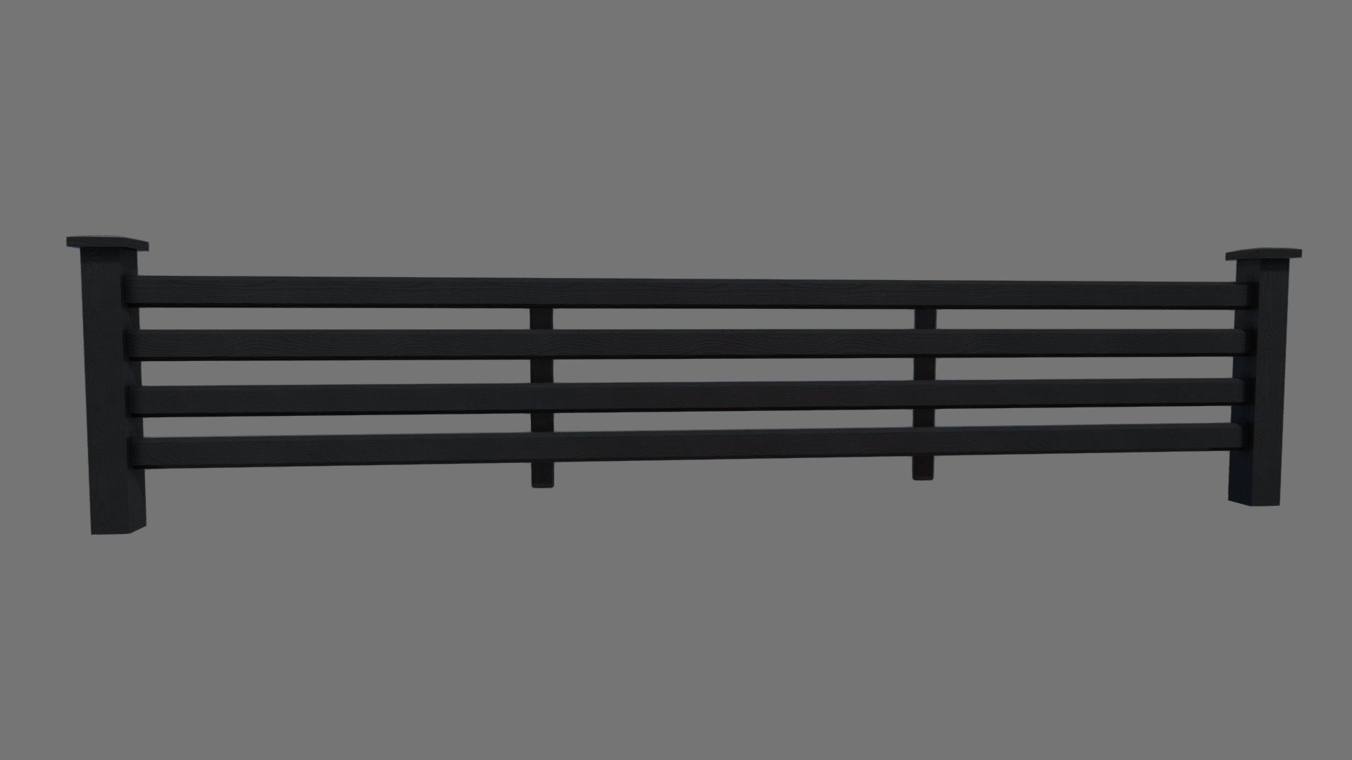 black wooden fence