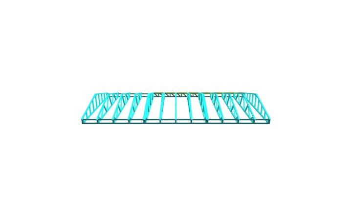 First Build: 90 Main Road - Roof Truss 3D Model