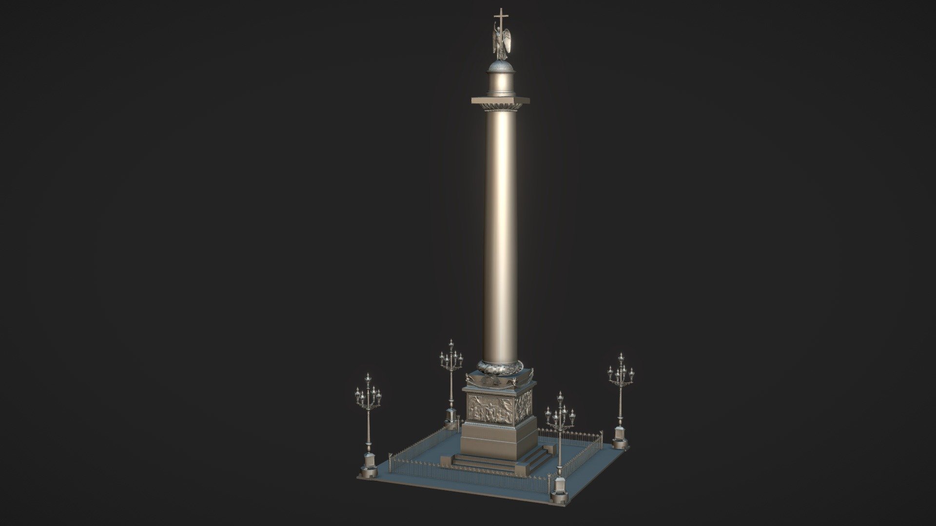 Alexander Column / Александровская колонна — Sketchfab embed 3D viewer