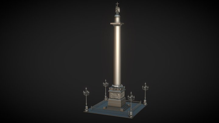 Alexander Column / Александровская колонна 3D Model