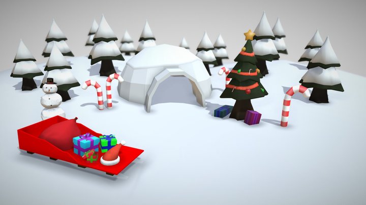Christmas Asset Pack - Team 2 3D Model