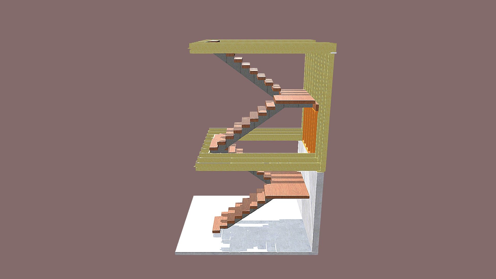 Stairs - 3D model by Major Engineering (@majbacker) [c733c40] - Sketchfab