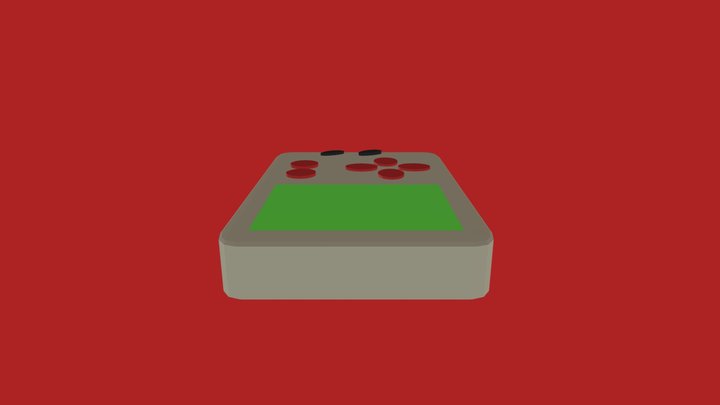 Retro Console 3D Model
