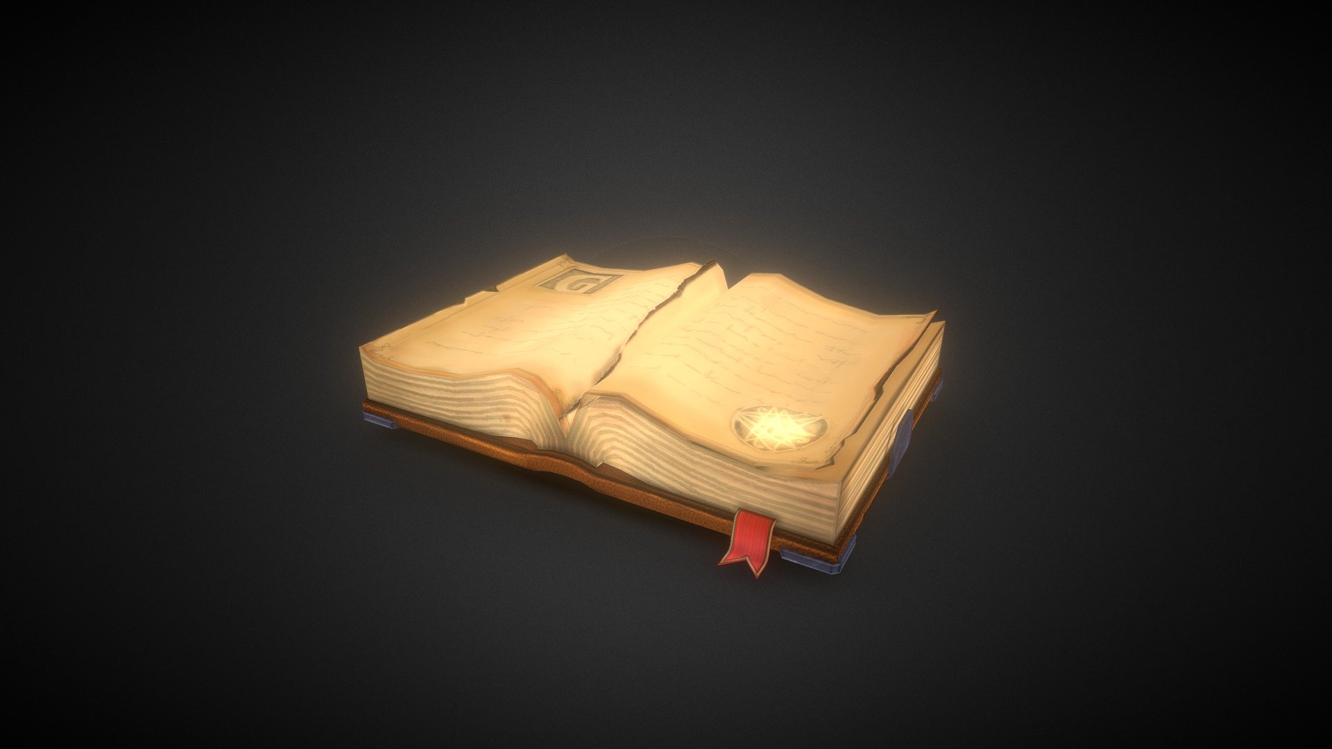 The spell-book - 3D model by mRiot (@malgorzatariot) .