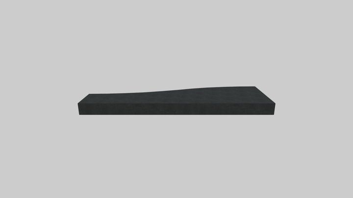 TA-EA-018-1648-300 Linear Baffle_Obsidian 3D Model