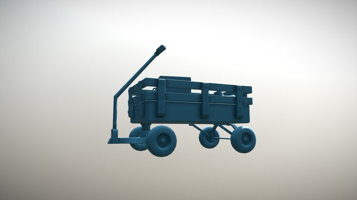 Toy Wagon 3D Model