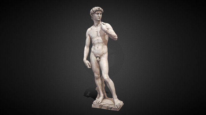 Michelangelo's David statue 3D Model