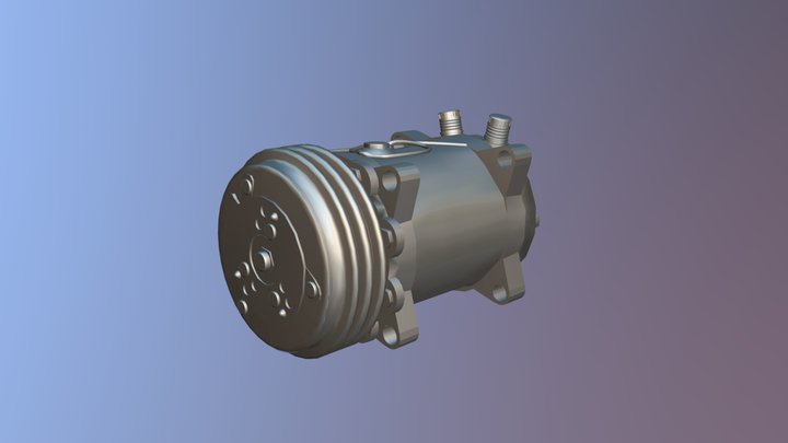 Green automotive components Rede HBS 3D Model