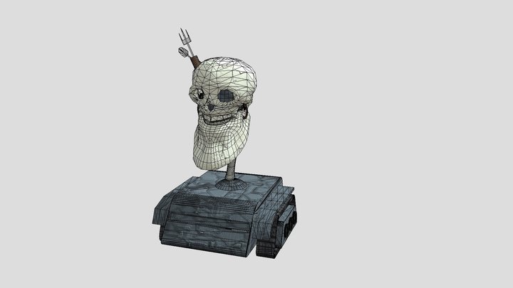 Tank Skull 3D Model