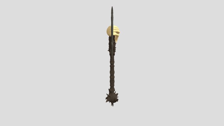 SKULL AXE DESIGN 3D Model
