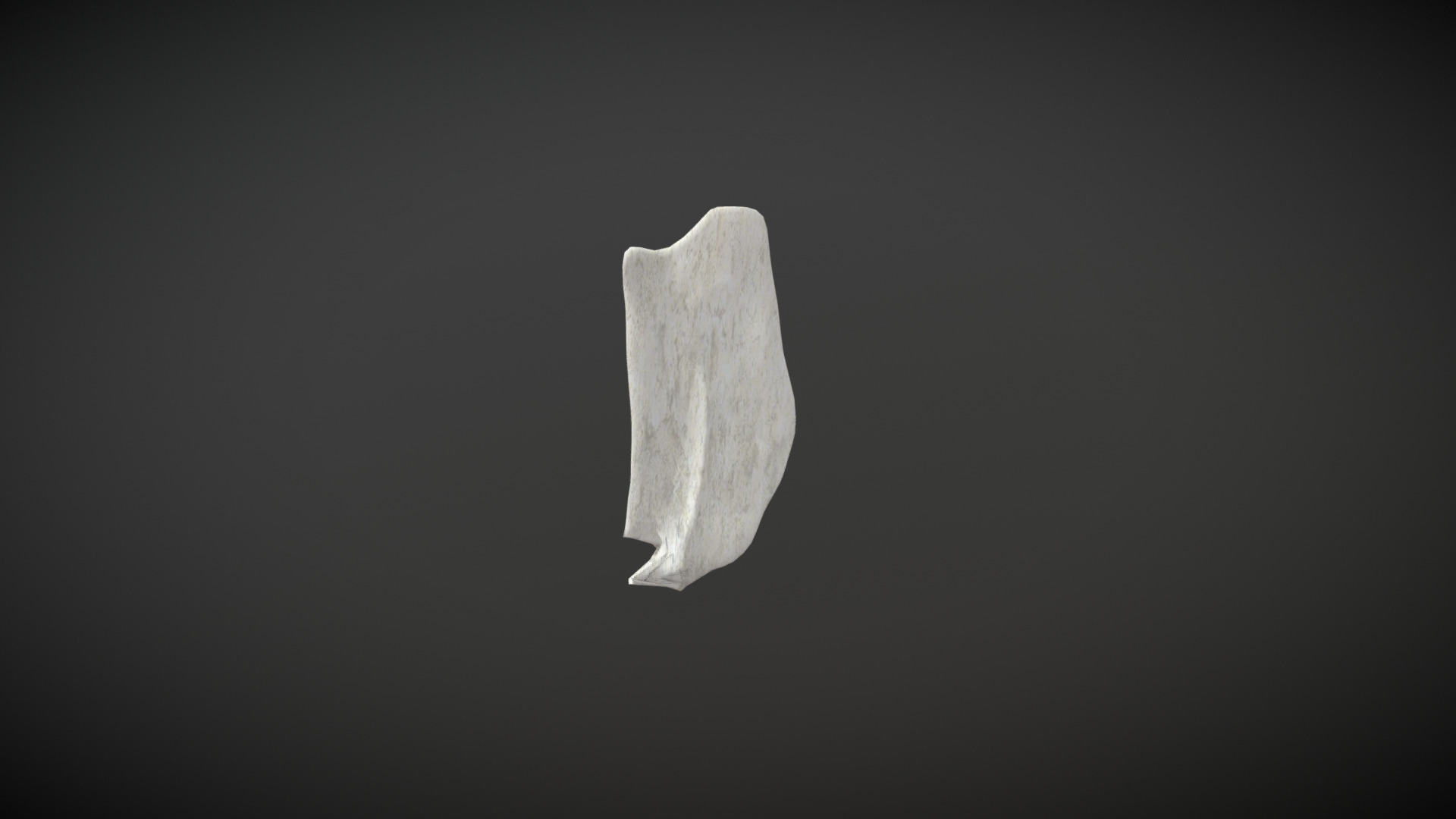 3D model Lacrimal bone / hueso lacrimal - This is a 3D model of the Lacrimal bone / hueso lacrimal. The 3D model is about a white piece of paper.