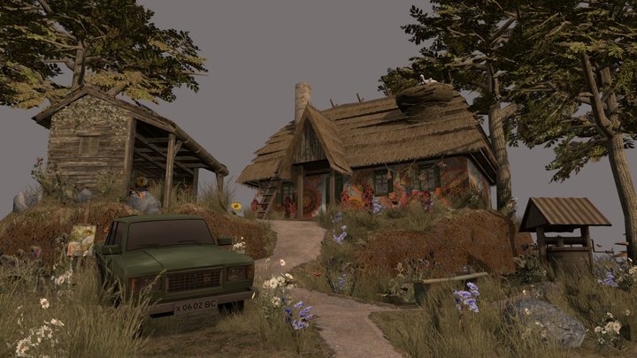 DAE Diorama - Grandma's house 3D Model