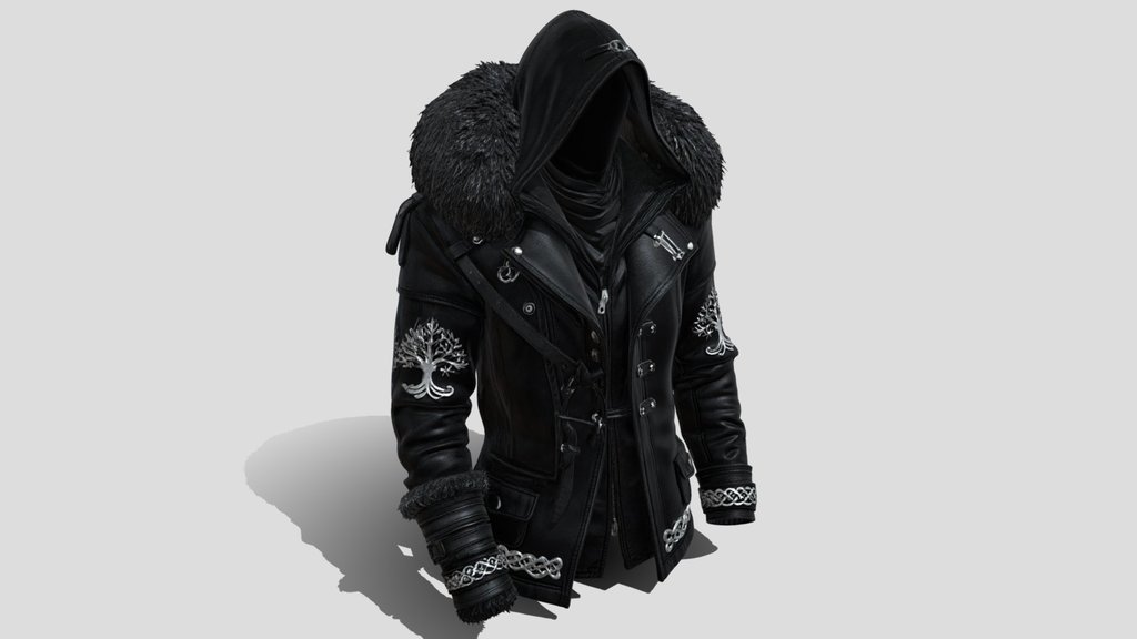 Snowbound Sentinel clothes 3D Model Free