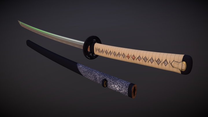 Ocean Citadel Katana 3D Model