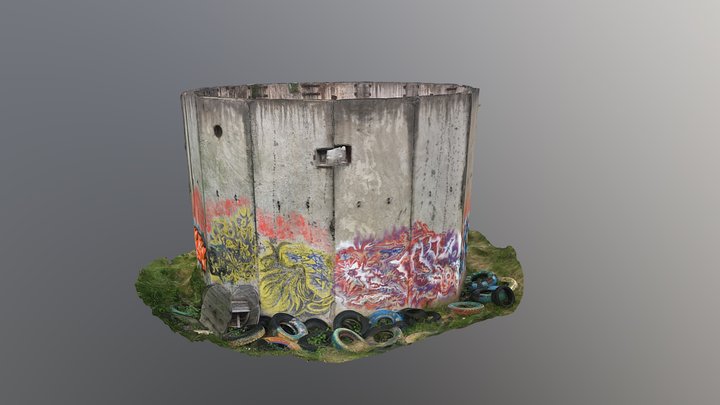 Мурал колодца 3D Model