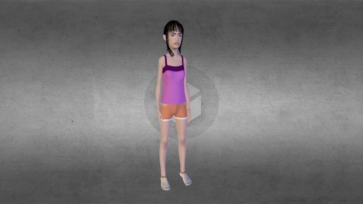 girl02 3D Model