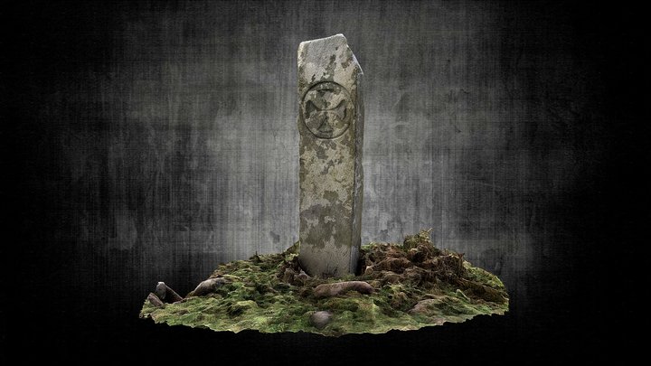 Killeenleagh Cross-inscribed Ogham Stone 3D Model