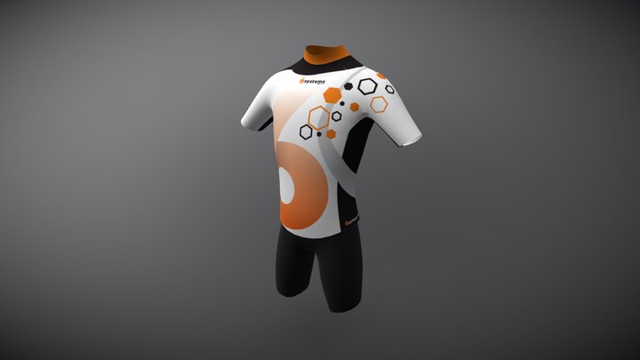 6-Systems Cycling Jersey 3D Model