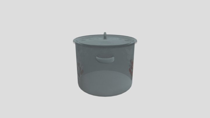 Vintage Soviet Enamel Pot