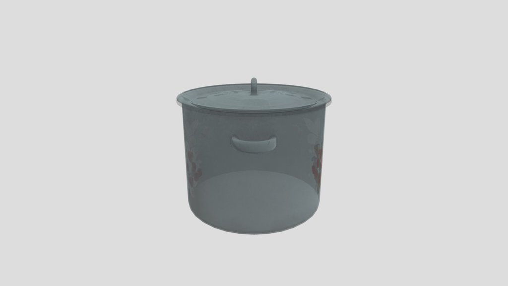 Vintage Soviet Enamel Pot