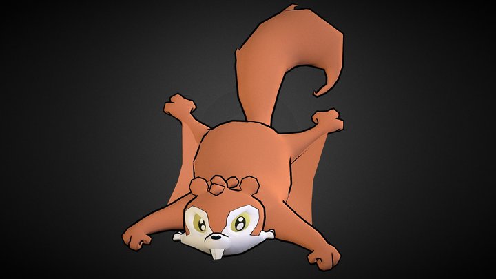 Flying Squirrel 3D Model