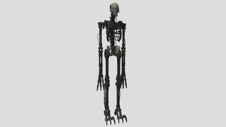 Low Poly Horror Character 3D Model