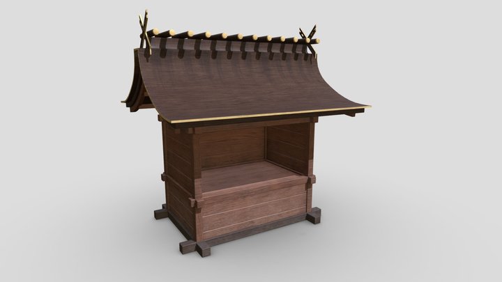 Japanese Shrine 3D Model