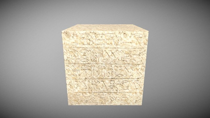 Hieroglyph Low Poly Sculpt Texture Test 3D Model